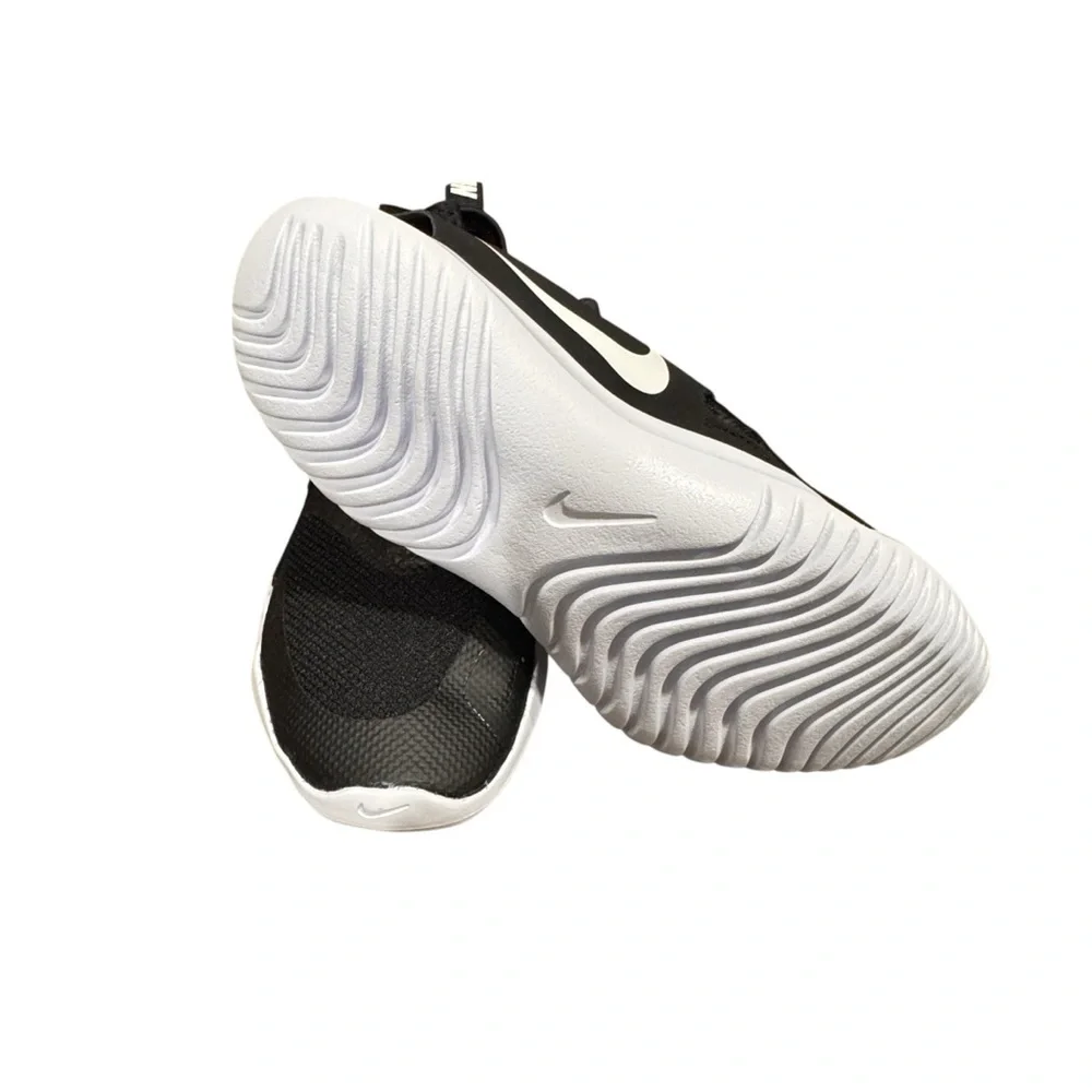 Nike Flex Runner GS Black White Sneakers Shoes 4Y Women's 5.5 to 6